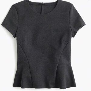 J. Crew Structured Peplum Top